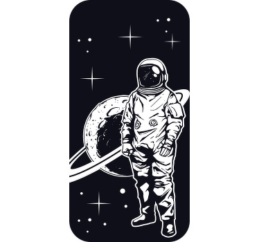 Rollo fenster kinderzimmer astronauten design mit planet - TenStickers