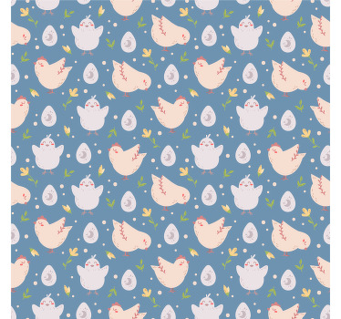 Kids roller blind with chicken characters - TenStickers