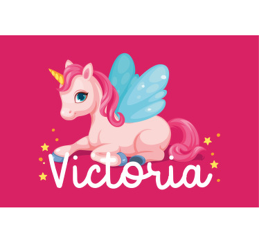 Estor enrollable infantil unicornio rosa divertido - TenVinilo