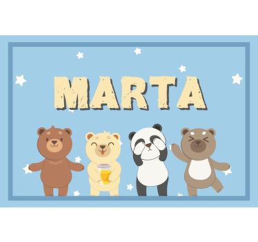 Rollo fenster kinderzimmer niedlicher bär anpassbar - TenStickers