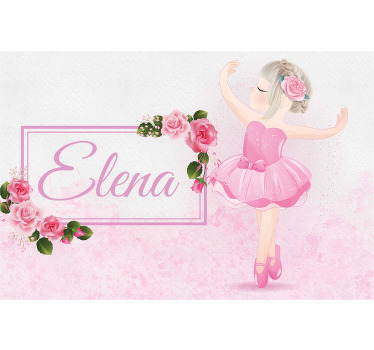 Kids roller blind ballet dancer design - TenStickers