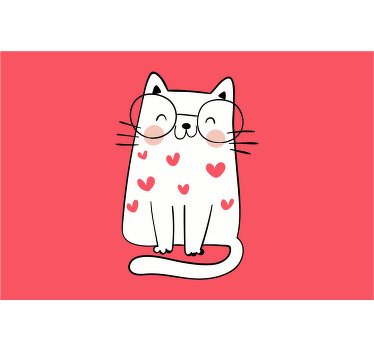 Rollo fenster kinderzimmer mit lächelnder katze - TenStickers