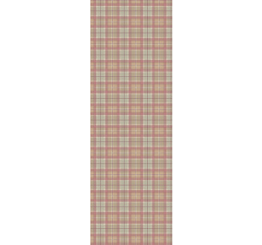 Toile fenêtre cuisine vinyle frigo texture tartan - TenStickers