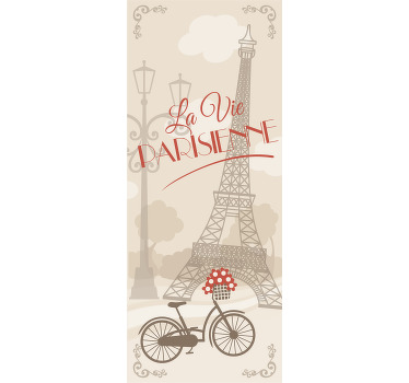 Toile fenêtre cuisine la vie parisienne - TenStickers