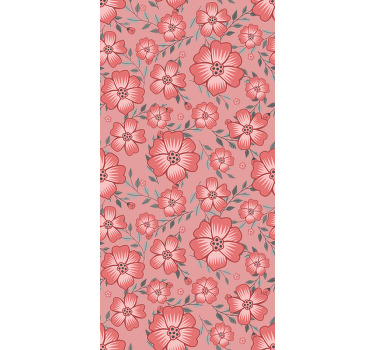 Toile fenêtre cuisine fleur marguerite rose - TenStickers
