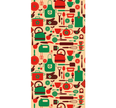 Toile fenêtre cuisine vinyle pour meuble de cuisine - TenStickers