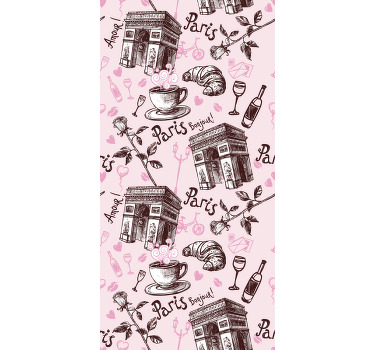 Toile fenêtre cuisine paris romantique - TenStickers