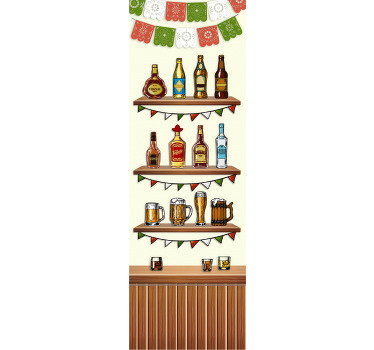 Toile fenêtre cuisine décorative tequila - TenStickers