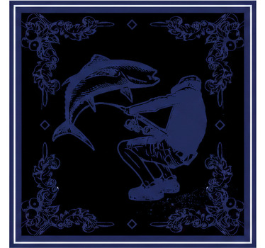 Toile fenêtre cuisine pêcheur - TenStickers