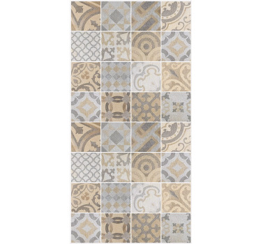 Roller blind for kitchen window cement orange - TenStickers