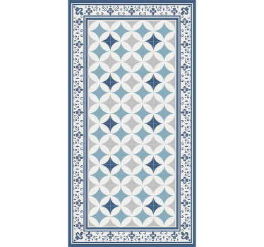 Azure tile roller blind for kitchen window - TenStickers