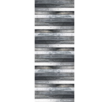Roller blind for kitchen window wood grain - TenStickers