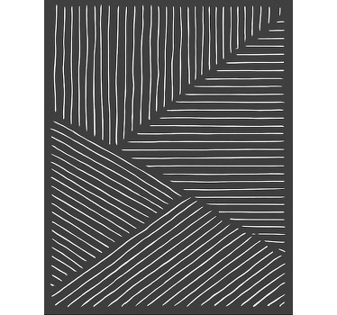 Roller blind for kitchen window with white wavy lines - TenStickers