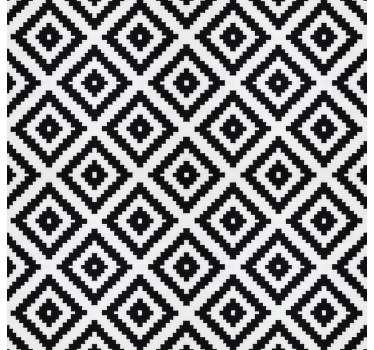 Roller blind for kitchen window in black modern squares - TenStickers
