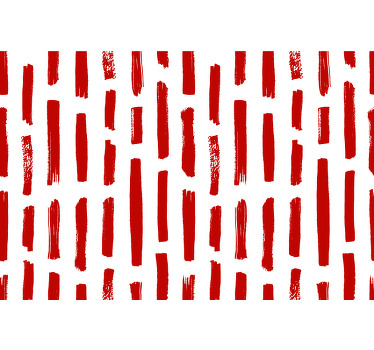 Red roller blind in red and white stripes - TenStickers