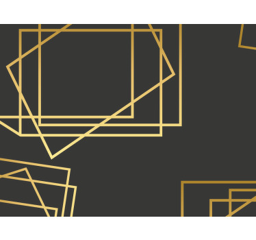 Black roller blind rectangles and squares - TenStickers