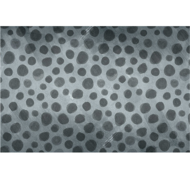 Black roller blind in grey tone circles - TenStickers