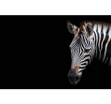 Black roller blind with zebra pattern - TenStickers