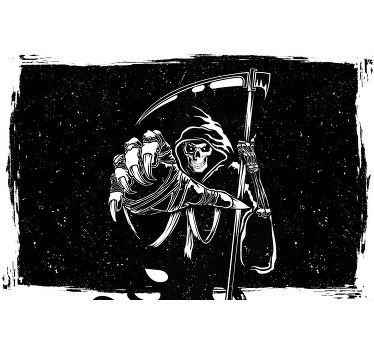 Black roller blind evil silhouette original decal - TenStickers