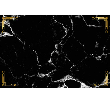 Black roller blind black marble - TenStickers