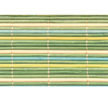 Rollo fenster grün mit grüner bambusstruktur - TenStickers