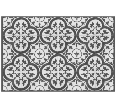 Grey blind ornamental cement tiles - TenStickers