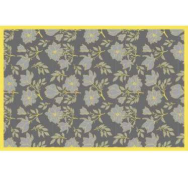 Grey blind in pantone floral design - TenStickers