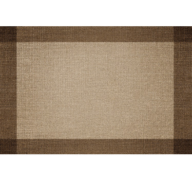 Rollo fenster beige tischset mit rand braun - TenStickers