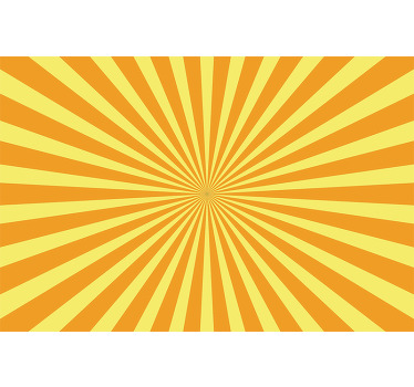 Toile fenêtre orange coucher de soleil abstrait - TenStickers