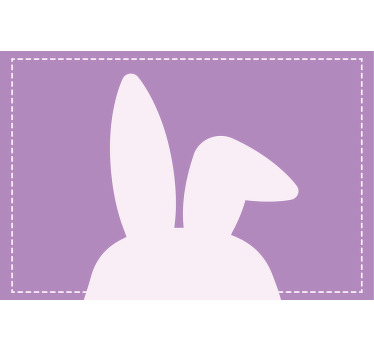 Toile fenêtre violet motifs d'animaux colorés - TenStickers