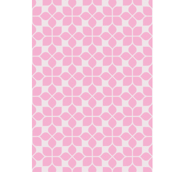 Toile fenêtre extérieur motif unique rose répétitif - TenStickers