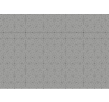 Toile fenêtre extérieur triangles en béton gris - TenStickers