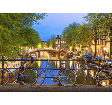 Rulou geam cameră amsterdam - TenStickers