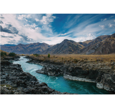 Blind bedroom river in andes - TenStickers