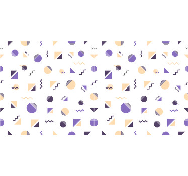 Rulou geam cameră forme geometrice colorate - TenStickers