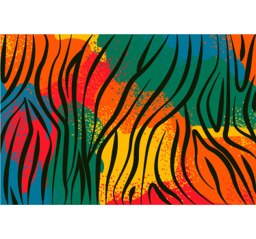 Estor enrollable habitación estampado de animales africanos - TenVinilo