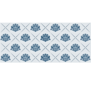 Bedroom roller blind floor tile stickers - TenStickers