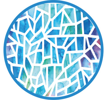 Estor enrollable habitación diseño mosaico - TenVinilo