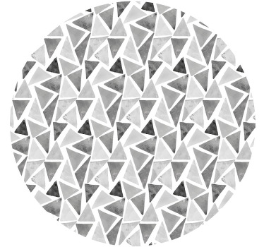 Bedroom roller blind in gray triangle patterns - TenStickers