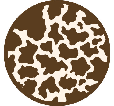 Bedroom roller blind brown cow - TenStickers