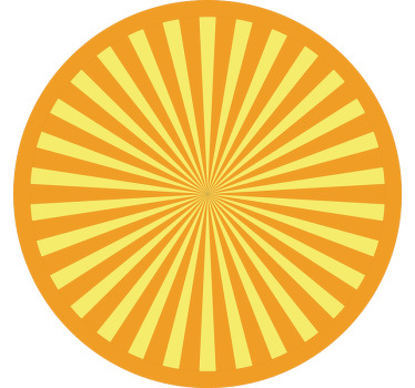 Bedroom roller blind abstract sunset in orange tones - TenStickers