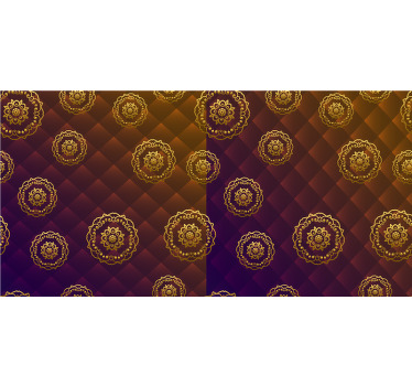 Bedroom roller blind with multicolor elegant mandala - TenStickers