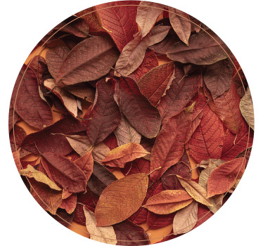 Bedroom roller blind in autumnal dark wood - TenStickers