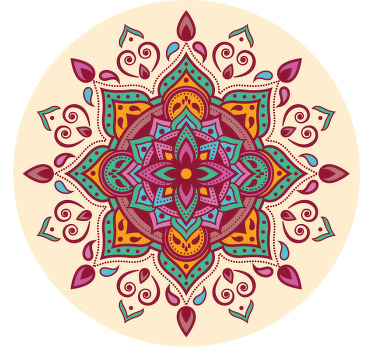 Pinkish mandala bedroom roller blind - TenStickers