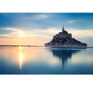 Rollo fenster wohnzimmer mont saint-michel - TenStickers