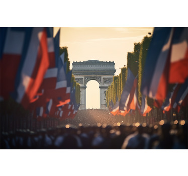 Rollo fenster wohnzimmer nationalfeiertag in paris - TenStickers