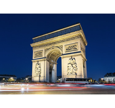 Rollo fenster wohnzimmer triumphbogen paris - TenStickers