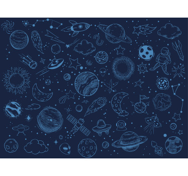 Blind children exploring many space symbols - TenStickers