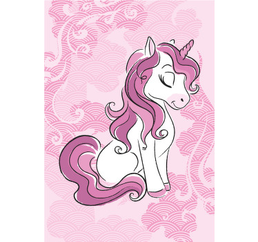 Blind children unicorns leaping through clouds - TenStickers