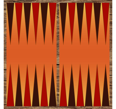 Blind children vinyl backgammon rug - TenStickers